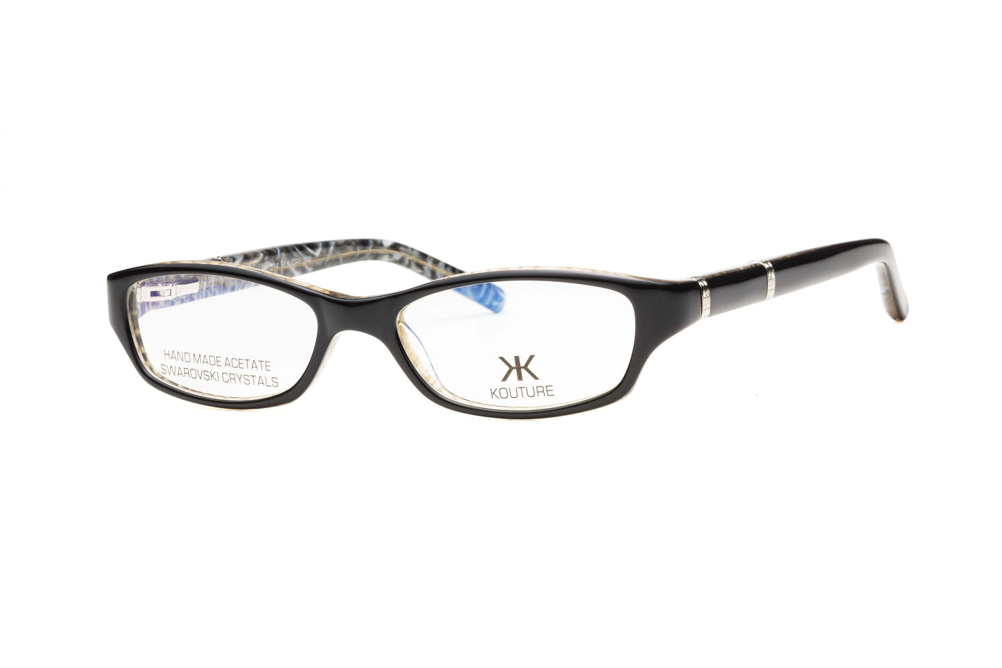 Kouture Kh1014 Black Crystal Swirl Optical