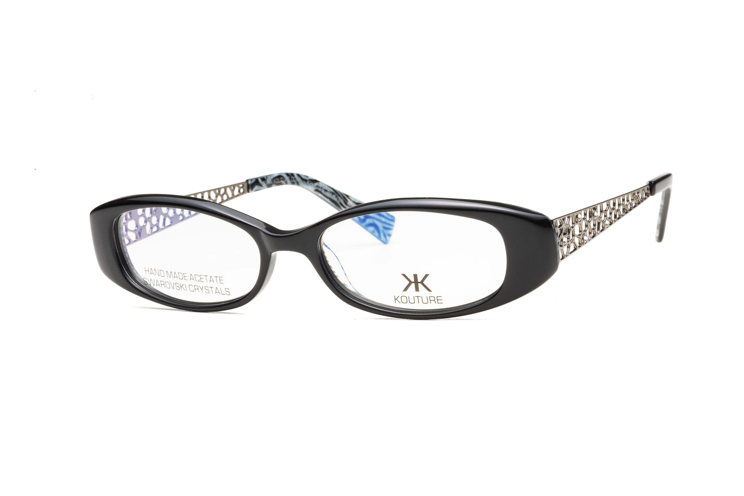 Kouture Kh1015 Black Silver Swirl Optical