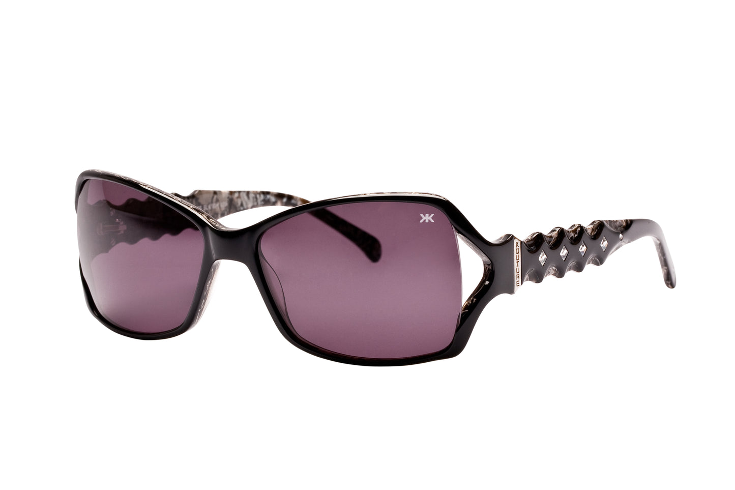 Kouture Kh5007 Black White Abstract Sunglass-ACCESOR-E