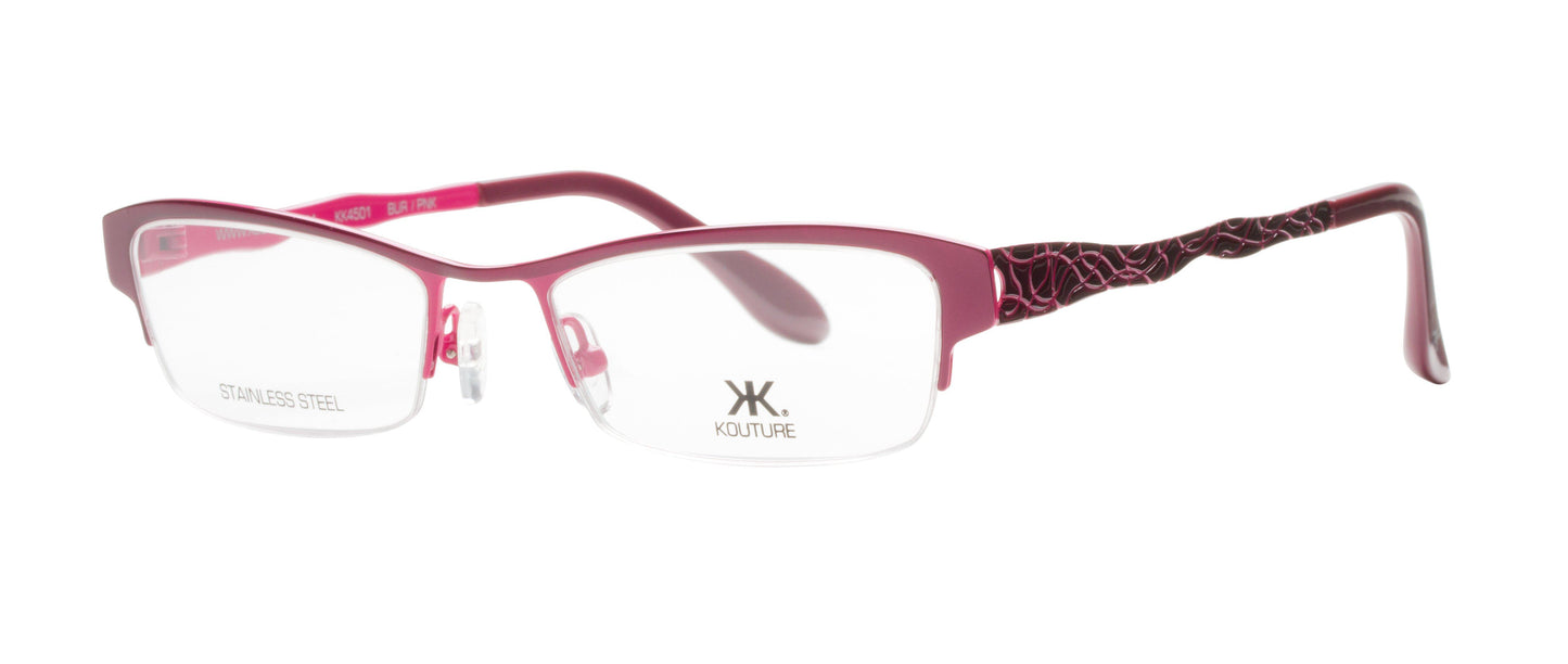 Kouture Kk4501 Burgundy Pink Optical