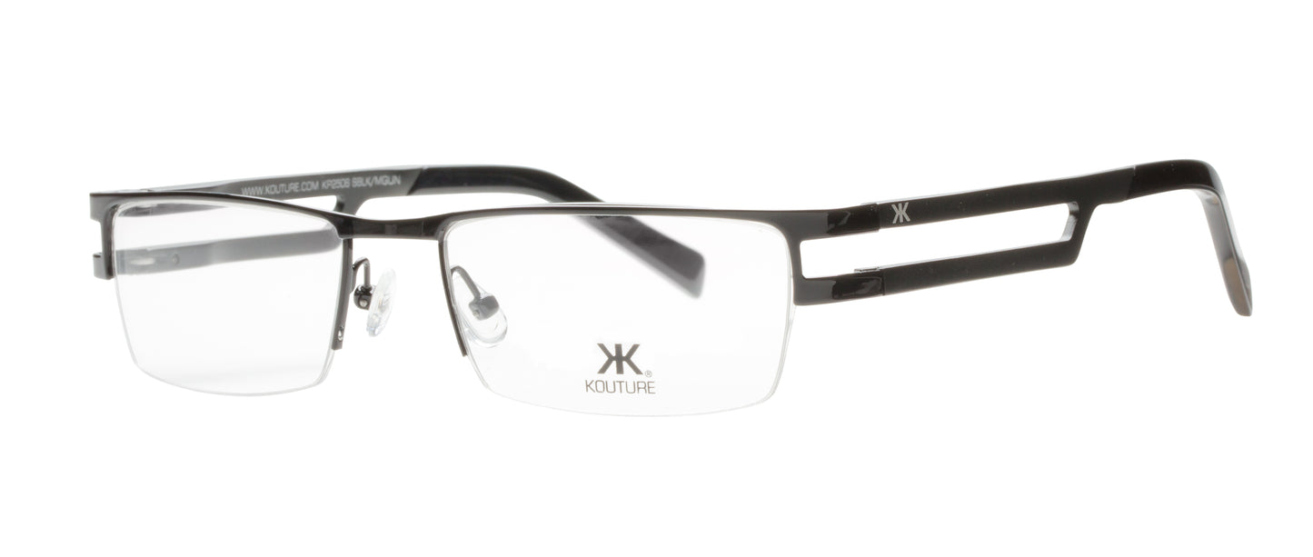 Kouture Kp2506 Shiny Black Matt Gun Optical