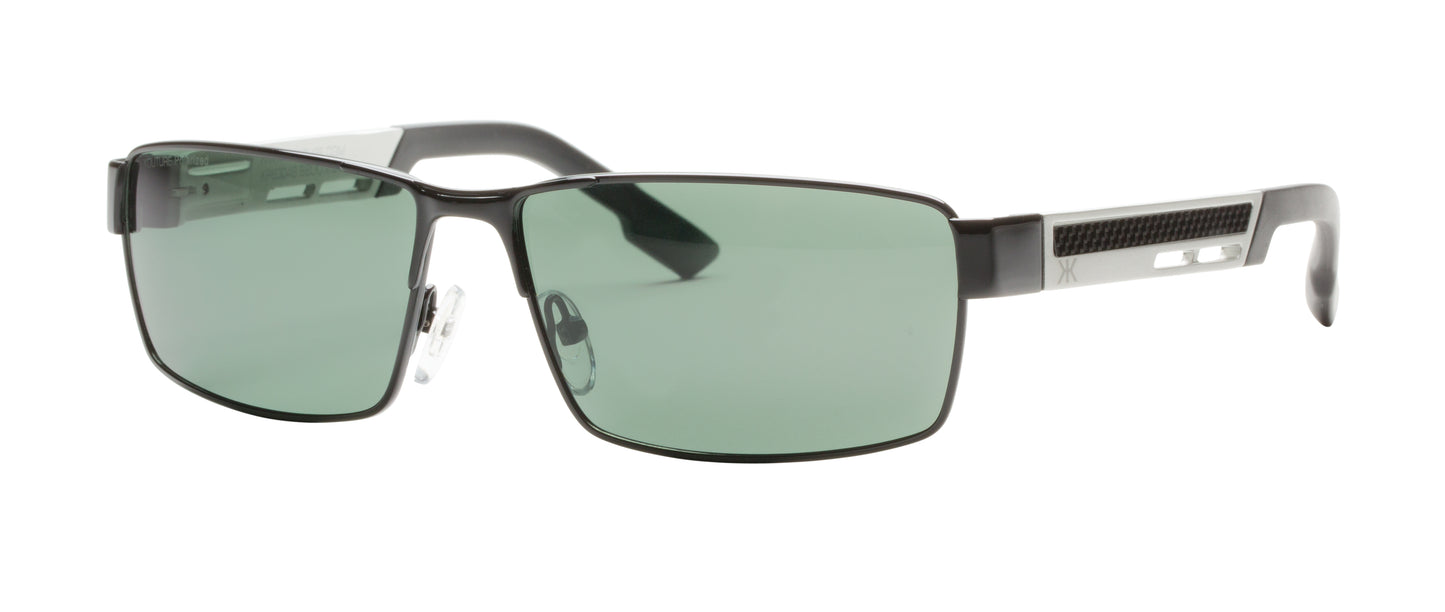 Kouture Kp6004S Shiny Black Matt Silver Sunglass-ACCESOR-E