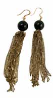 Tre Lisina Ear Gold Ebony - One Size - Necklace - Jewelry