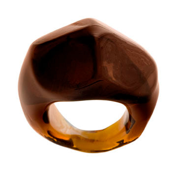 Tre Tessa Dark Amber - Lg - Ring - Jewelry