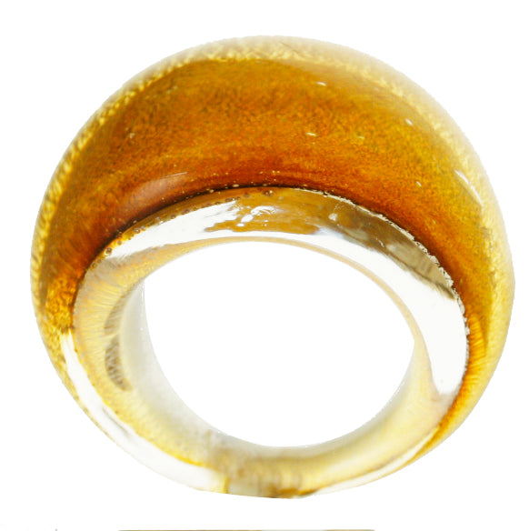 Tre Nina Gold Clear - Md - Ring - Jewelry