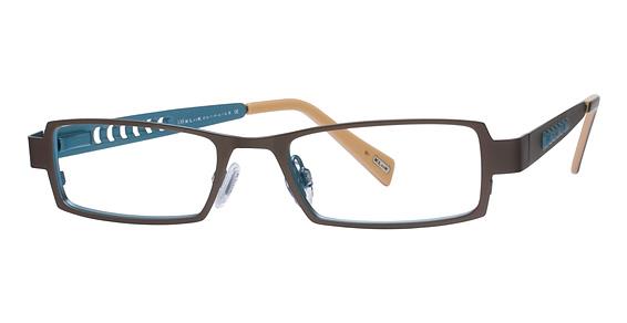 KLIIK \ K-286 \ BROWN TURQUOISE \ 875 \ 44-18 \ 135 \ OPTICAL