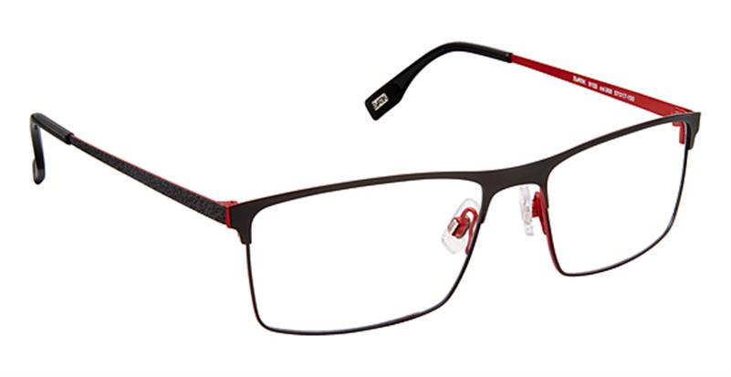 EVATIK \ E-9153 \ BLACK RED \ 908 \ 57-17 \ 150 \ OPTICAL