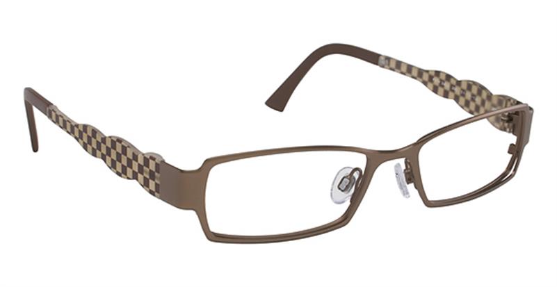 FYSH \ F-3402 \ BROWN CHECK \ 295 \ 51-18 \ 135 \ OPTICAL