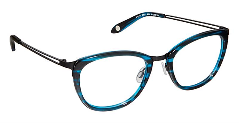 FYSH \ F-3601 \ TURQUOISE BLACK \ 808 \ 51-20 \ 135 \ OPTICAL