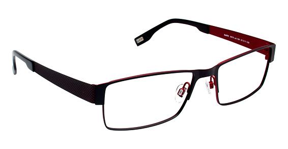 EVATIK \ E-9078 \ BLACK RED \ 169 \ 57-17 \ 150 \ OPTICAL