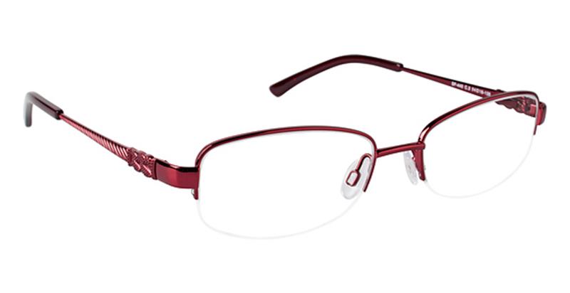 SUPER FLEX \ SF-440 \ BURGUNDY \ 3 \ 52- 18 \ 130\ Optical Frame