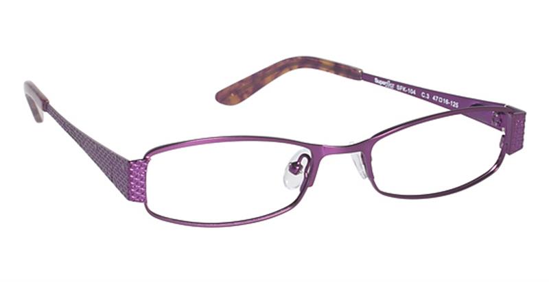 SUPER FLEX KIDS \ SFK-104 \ PURPLE \ 3 \ 47 - 16 \ 125 \ Optical Frame