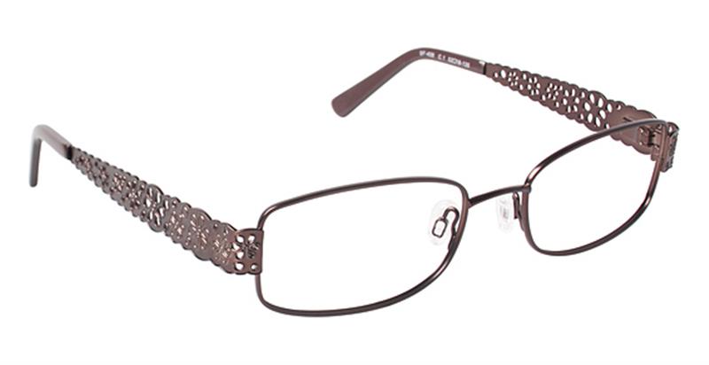 SUPER FLEX \ SF-408 \ BROWN \ 1 \ 52- 18 \ 135 \ Optical Frame