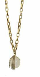 Tre Ariane Neck Gold Clear  - One Size -  Necklace - Jewelry