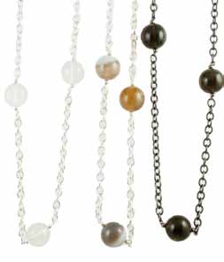 Tre Karina Neck Gold Clear  - One Size -  Necklace - Jewelry