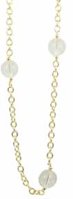 Tre Karina Neck Silver Clear  - One Size -  Necklace - Jewelry