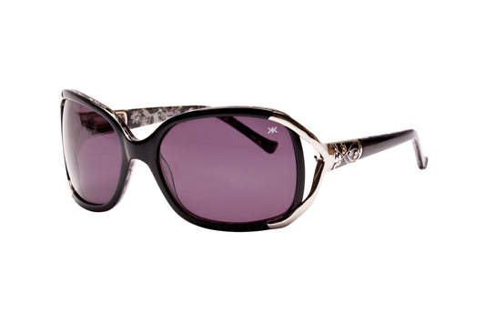 Kouture Kh5009 Black White Abstract Sunglass-ACCESOR-E