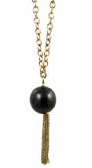 Tre Lisina Neck Gold Ebony  - One Size -  Necklace - Jewelry