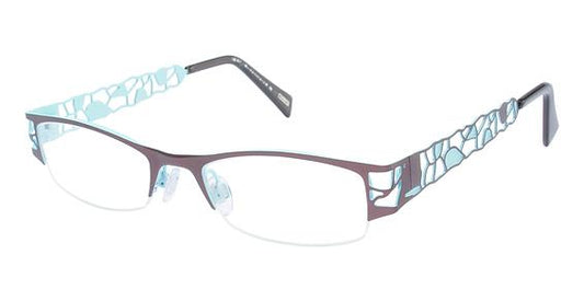 KLIIK \ K-429 \ BROWN / SKY BLUE \ 430 \ 49-18 \ 135 \ OPTICAL