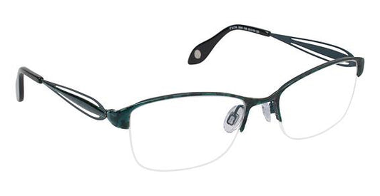 FYSH \ F-3549 \ TURQ LEOPARD \ 338 \ 53-18 \ 135 \ OPTICAL