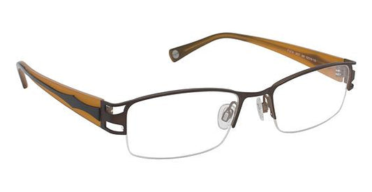 FYSH \ F-3427 \ DARK BROWN LIGHT BROWN  \ 360 \ 52-18 \ 135 \ OPTICAL