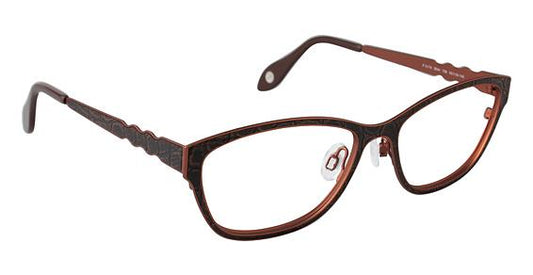 FYSH \ F-3544\ BROWN CROCODILE \ 758 \ 53-16 \ 140 \ OPTICAL