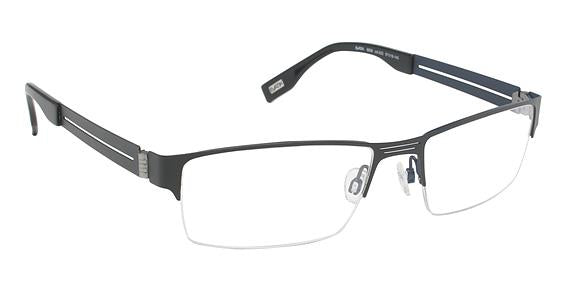 EVATIK \ E-9058 \ BLACK BLUE \ 632 \ 57-18 \ 145 \ OPTICAL