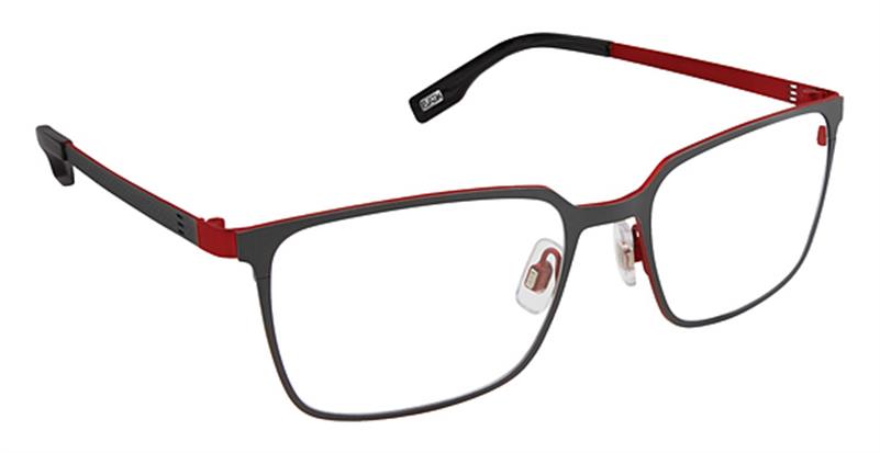 EVATIK \ E-9175 \ CHARCOAL RED \ 974 \ 54-18 \ 140 \ OPTICAL