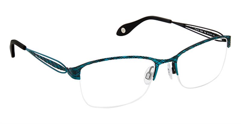FYSH \ F-3589 \ TEAL BLACK \ 760 \ 54-18 \ 135 \ OPTICAL