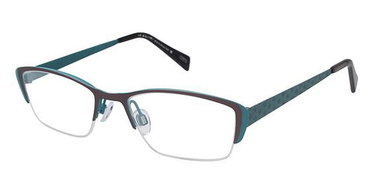 KLIIK \ K-527 \ BROWN TURQUOISE \ 714 \ 51-18 140 \ OPTICAL