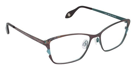 FYSH \ F-3564 \ BROWN AQUA \ 667 \ 54-16 \ 140 \ OPTICAL